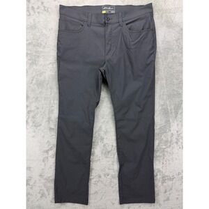 Eddie Bauer Mens Travex Pants 38x34 Black Stretch  Performance‎ Nylon Outdoor